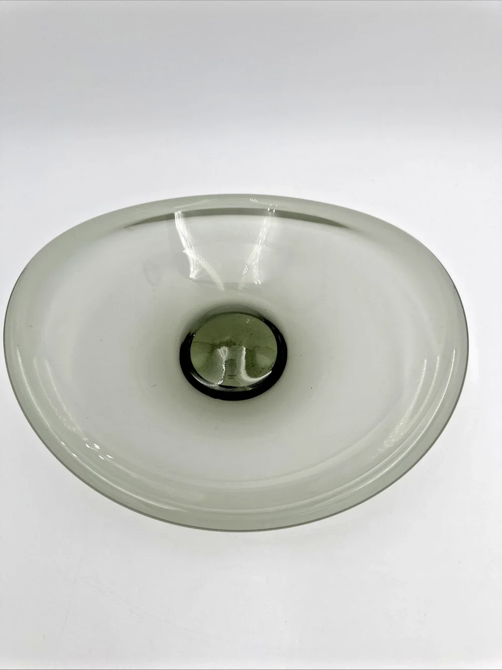 MCM 1958 Holmegaard Per Lutken Glass Bowl Marked Signed EUC